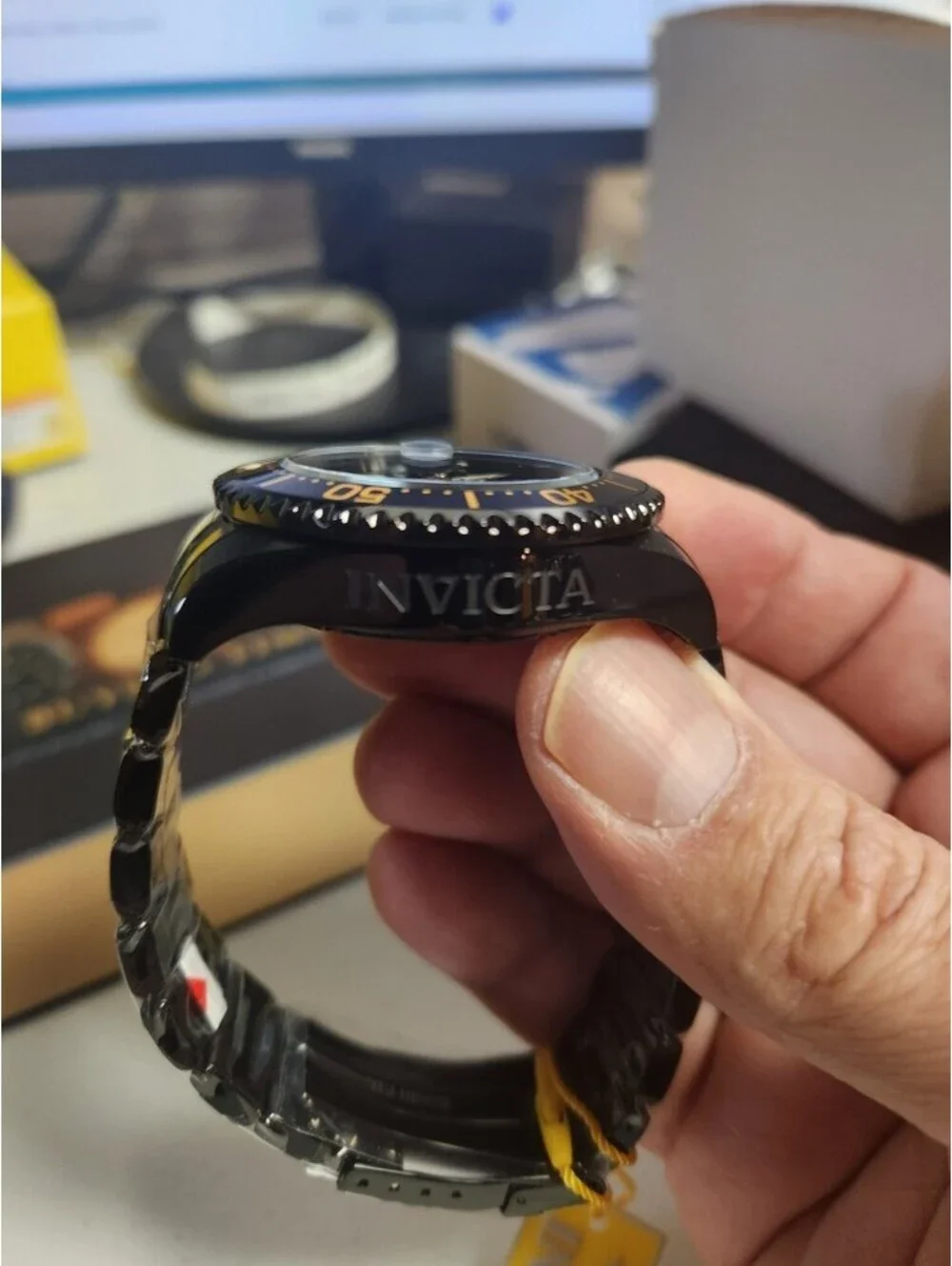 Invicta JT Automatic Black Tone Case Black Metal Dial Black Band, 47mm (51311)